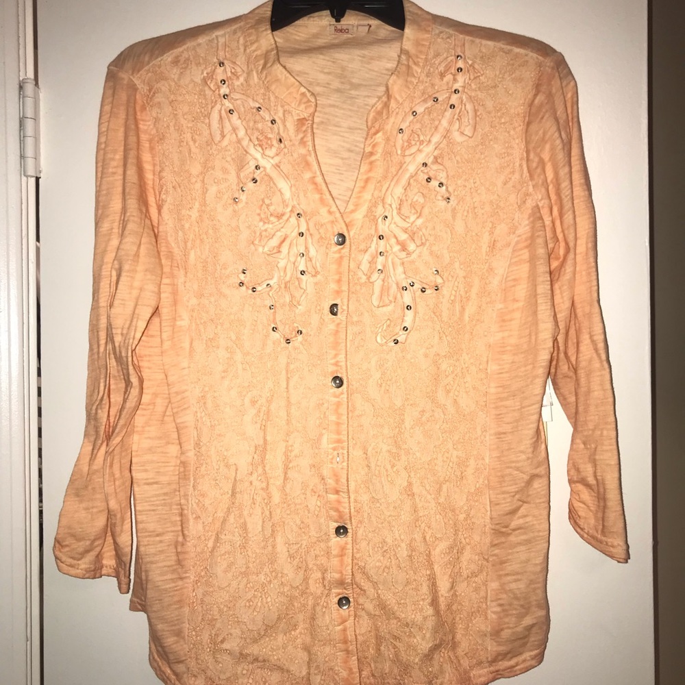 Reba Peach Shirt